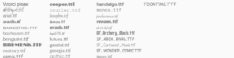 pisave za Štampiljke