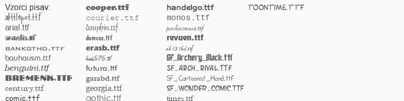 pisave za Štampiljke